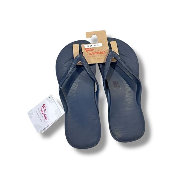 NWT ARCHIES Arch Support Flip Flops Sandals Size 14 Mens 15 Women EU 48.5 - 49 - Picture 2 of 8
